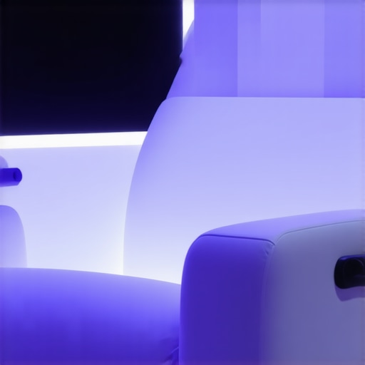 Modern home theater seat with integrated technology and sensors