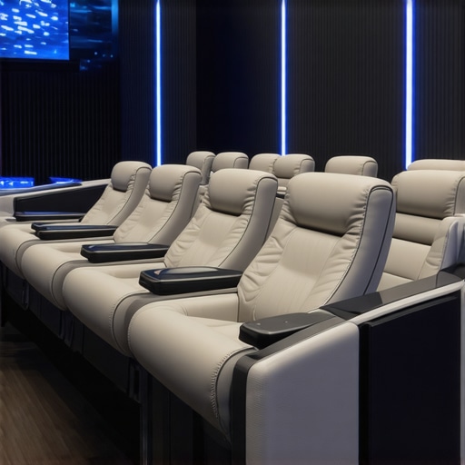 Luxury ergonomic loveseat with smart features and integrated tech