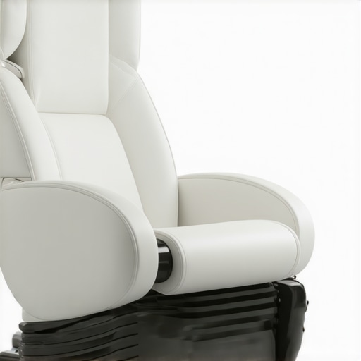High-tech ergonomic theater chair with adaptive support and smart features