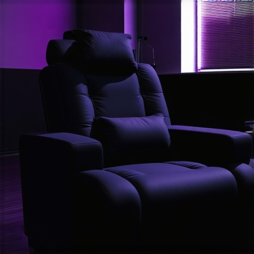 Modern luxury home theater chair with ergonomic support and adjustable features