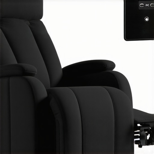 Luxury ergonomic home theater chair with smart controls and adjustable support