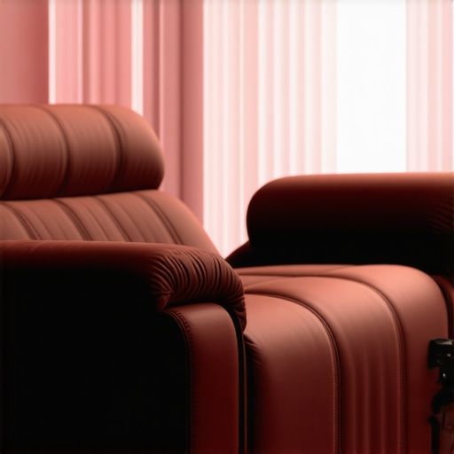 High-tech recliner with smart control panel and ambient lighting features