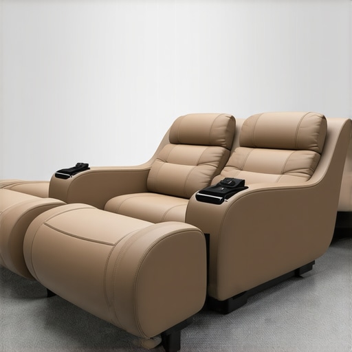 High-tech ergonomic theater seat equipped with smart controls and customizable features.