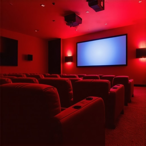 Contemporary home theater with customizable recliner seats and smart controls