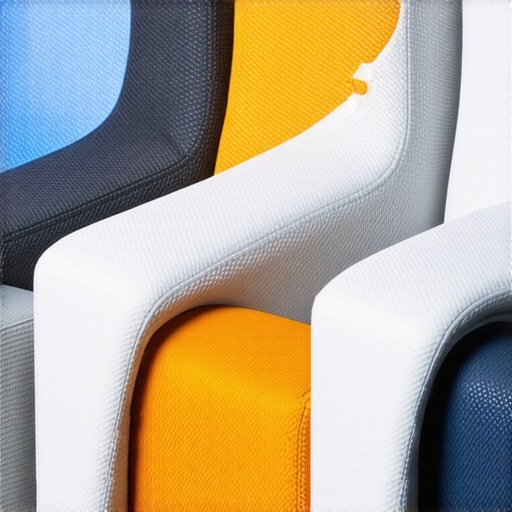 Close-up of advanced responsive materials used in high-end home theater seats.