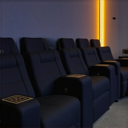 Modern home theater chair showcasing integrated technology and eco-friendly design principles