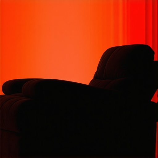 A contemporary home theater recliner with integrated tech features and customizable lighting