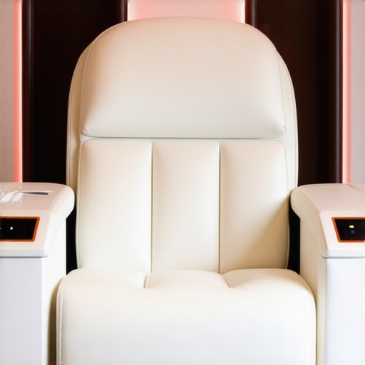 Modern luxurious home theater seating with integrated technology and comfort features