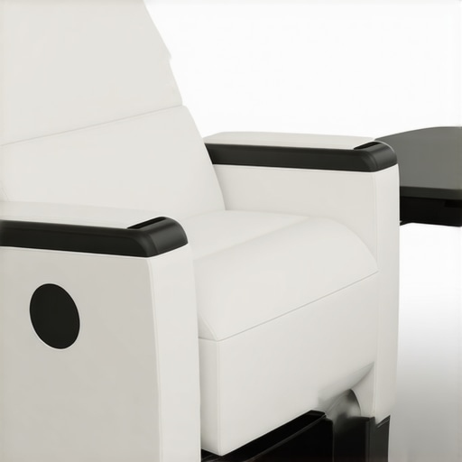 Advanced home theater recliner equipped with biometric sensors and adaptive support technology