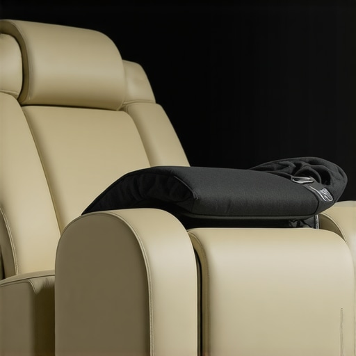 Futuristic home theater recliner with embedded sensors and climate controls