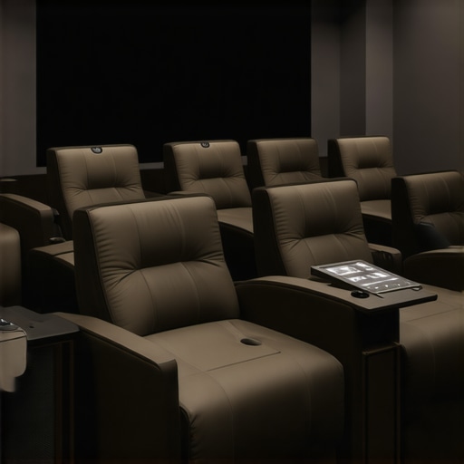 Advanced home theater chairs with built-in technology and flexible layouts.