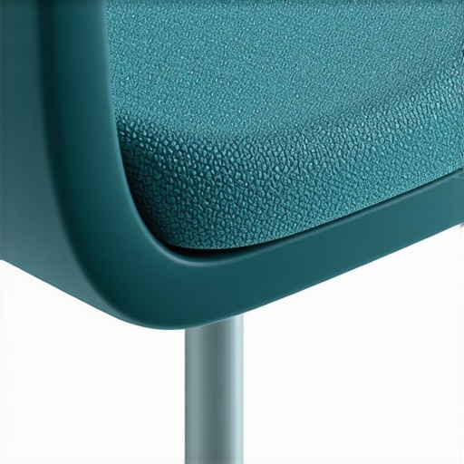 A detailed image of a modern sofa base with micro-textured anti-slip surfaces and embedded sensors.