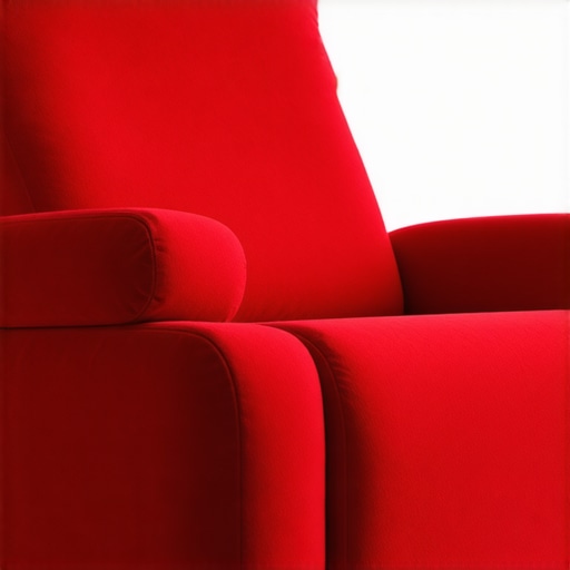 A sleek, customizable home theater recliner with embedded technology and sustainable fabric.