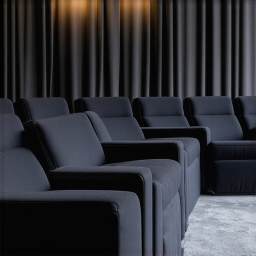 Modern home theater recliner featuring modular components and IoT sensors for durability and adaptability