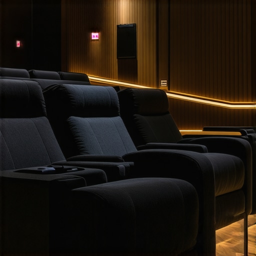 Advanced home theater seating with smart features and ergonomic support