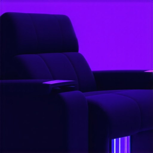 拥有智能传感器和彩色环保材质的未来影院座椅