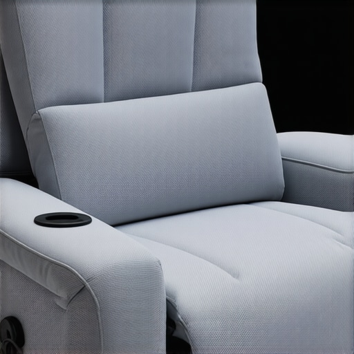 A high-tech theater recliner with embedded sensors for adaptive ergonomic support.