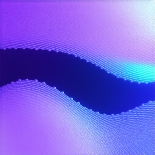 Microscopic view of nanoparticles within textile fibers showing molecular interactions