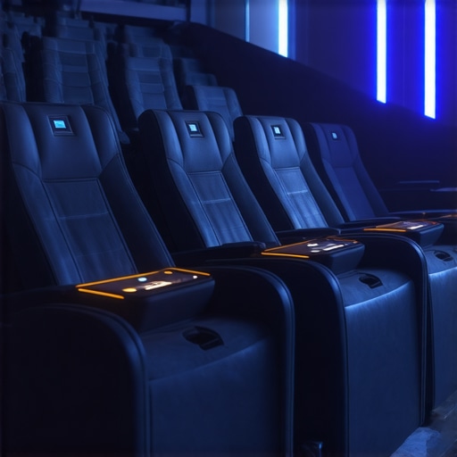 Smart, modular home theater seats with AR and biometric sensors