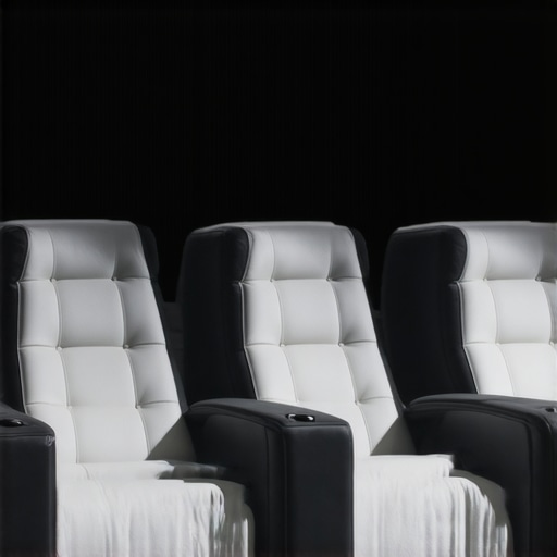 Luxurious home theater seats with smart adjustability and eco-friendly materials.