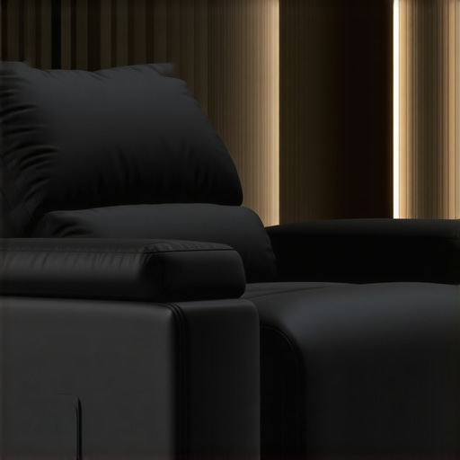 Modern recliner featuring embedded sensors and digital controls for personalized comfort.