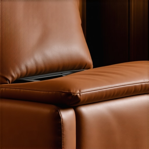 Modern home theater recliner showcasing smart technology and sustainable materials.